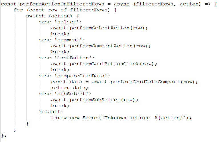 JavaScript code