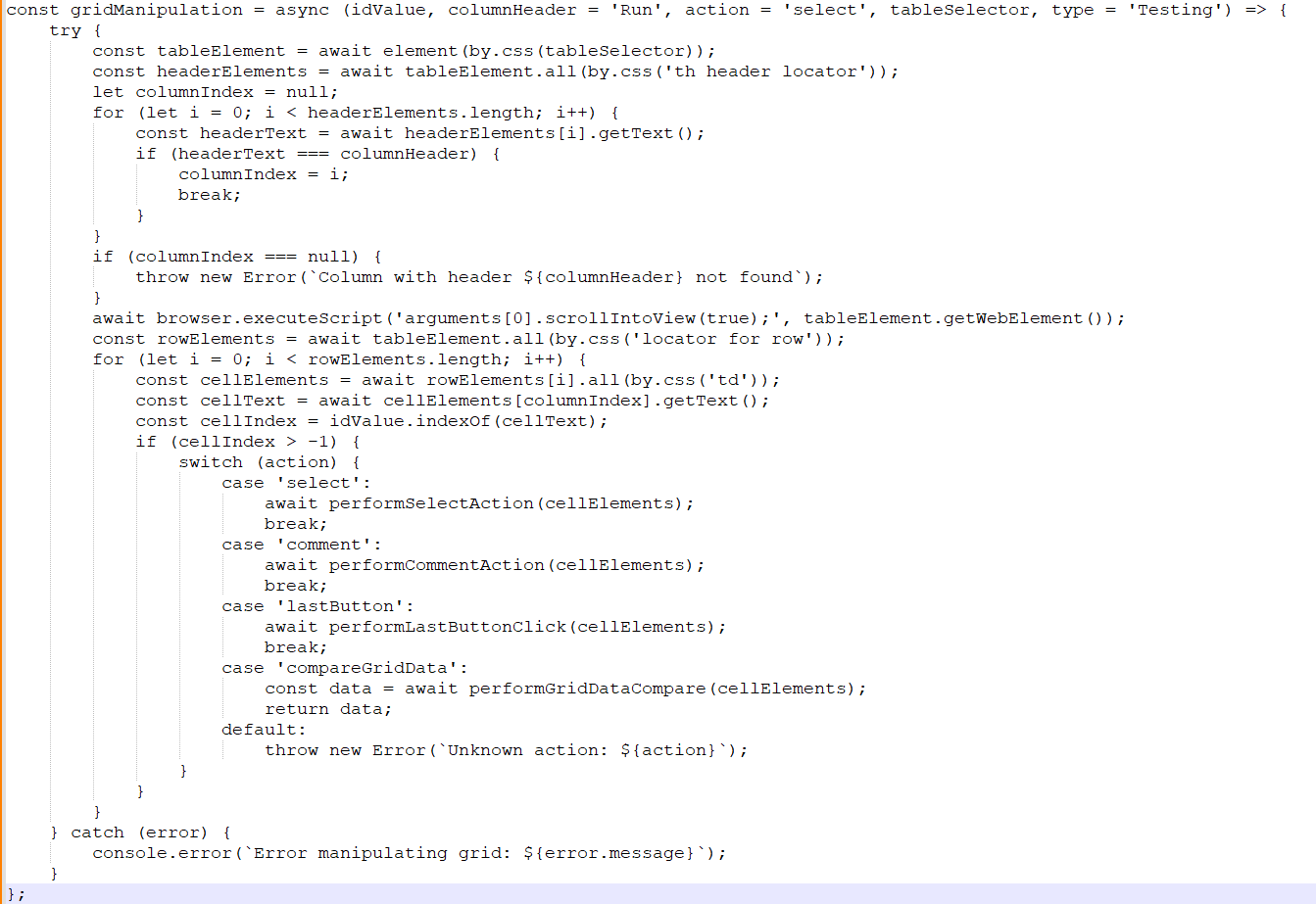 JavaScript code