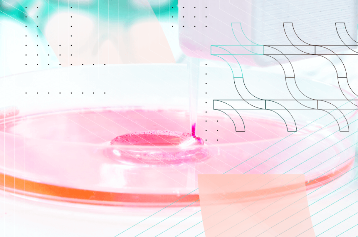 Laboratory testing of liquid in a petri dish.