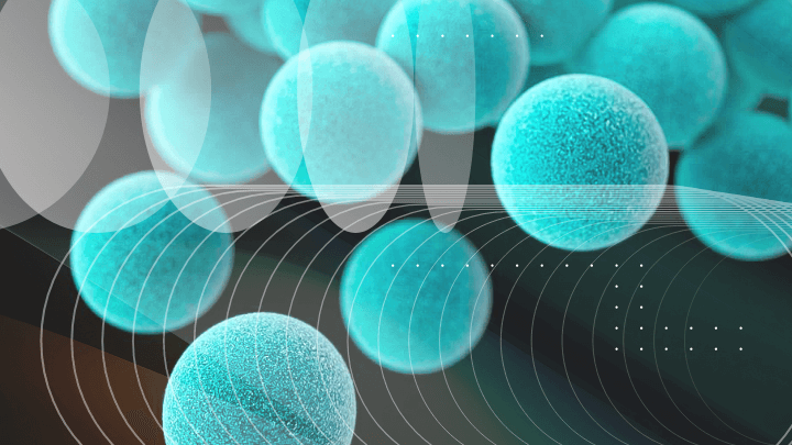 Close-up image of microorganisms, depicting cells or bacteria at a microscopic level.