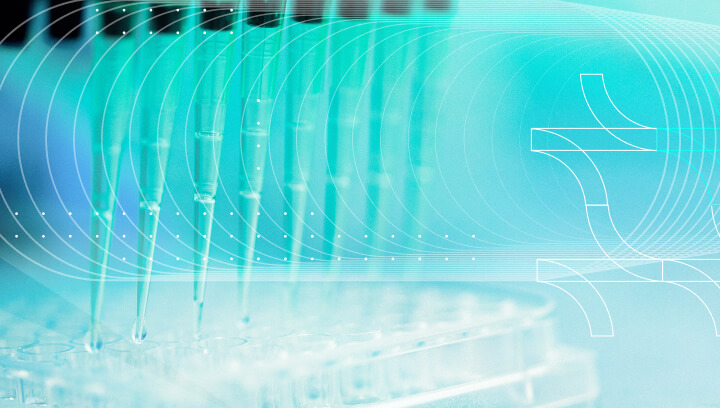 Lab pipettes in a microplate, symbolizing the benefits of Digital Validation Technology (DVT) for precise testing.